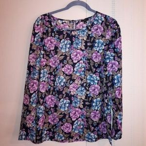 NWT ANN TAYLOR FLORAL BLOUSE SIZE 8